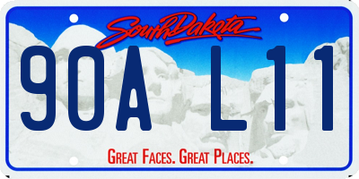 SD license plate 90AL11