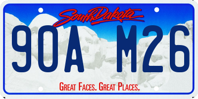 SD license plate 90AM26