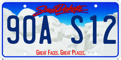SD license plate 90AS12