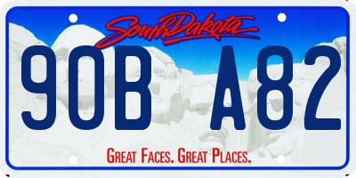 SD license plate 90BA82