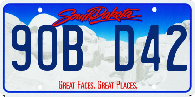SD license plate 90BD42