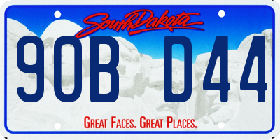 SD license plate 90BD44