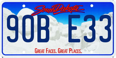 SD license plate 90BE33