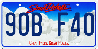 SD license plate 90BF40