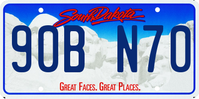 SD license plate 90BN70