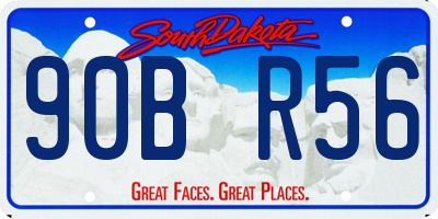 SD license plate 90BR56