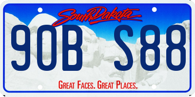 SD license plate 90BS88