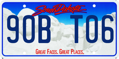 SD license plate 90BT06