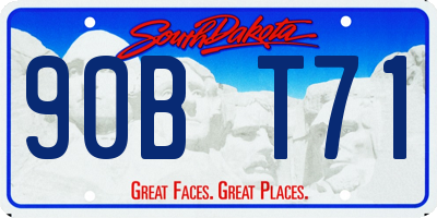 SD license plate 90BT71