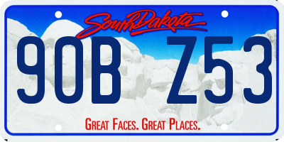 SD license plate 90BZ53