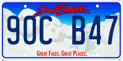 SD license plate 90CB47