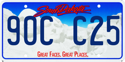 SD license plate 90CC25