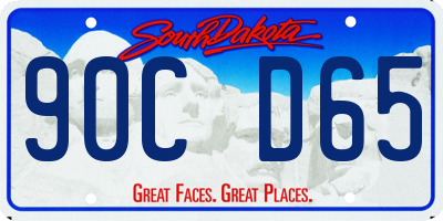 SD license plate 90CD65