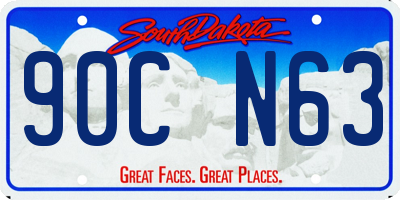 SD license plate 90CN63