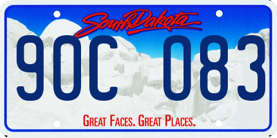SD license plate 90CO83