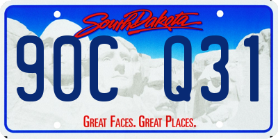 SD license plate 90CQ31