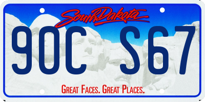 SD license plate 90CS67