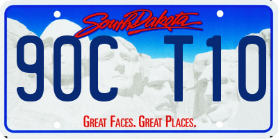 SD license plate 90CT10
