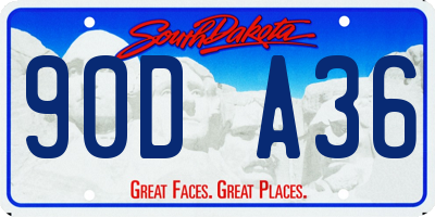 SD license plate 90DA36