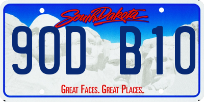 SD license plate 90DB10