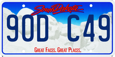 SD license plate 90DC49