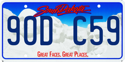 SD license plate 90DC59