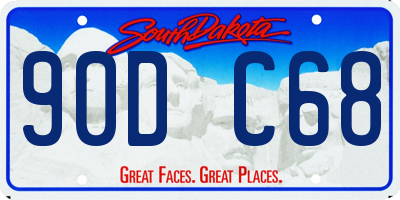 SD license plate 90DC68