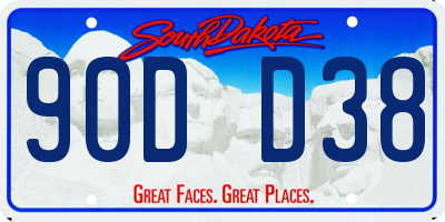 SD license plate 90DD38