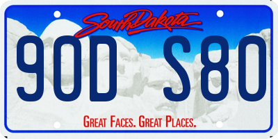 SD license plate 90DS80