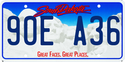 SD license plate 90EA36