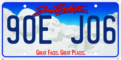 SD license plate 90EJ06