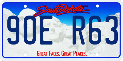 SD license plate 90ER63