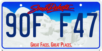 SD license plate 90FF47