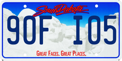 SD license plate 90FI05