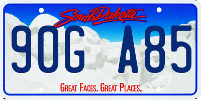 SD license plate 90GA85