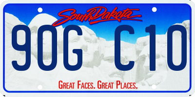 SD license plate 90GC10