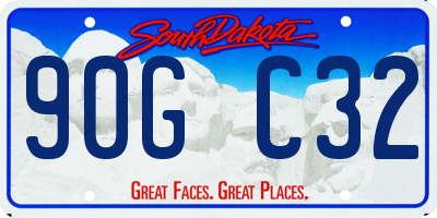 SD license plate 90GC32
