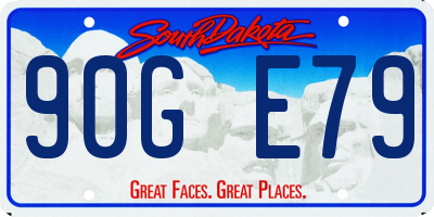 SD license plate 90GE79