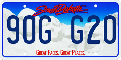 SD license plate 90GG20