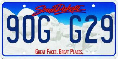 SD license plate 90GG29