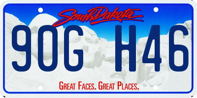 SD license plate 90GH46