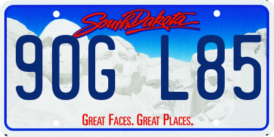 SD license plate 90GL85