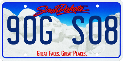 SD license plate 90GS08
