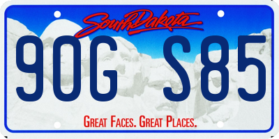 SD license plate 90GS85