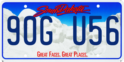 SD license plate 90GU56
