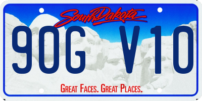 SD license plate 90GV10