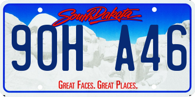 SD license plate 90HA46