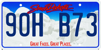 SD license plate 90HB73