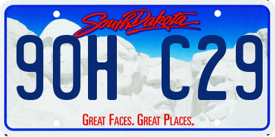 SD license plate 90HC29