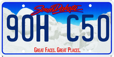 SD license plate 90HC50